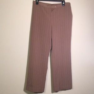 Worthington tan stripe pants